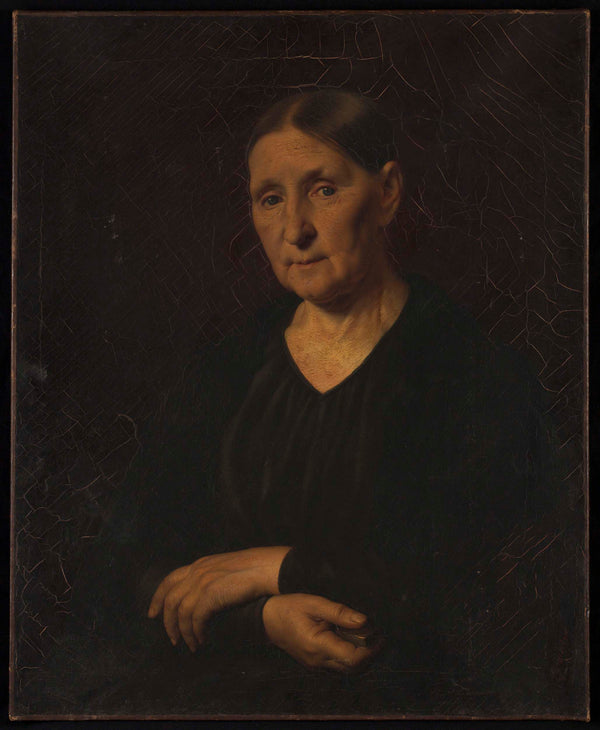 feodor-petrovitch-tchoumakoff-portrait-of-woman-arms-crossed-art-print-fine-art-reproduction-wall-art