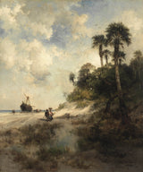 Томас-Моран-1878-форт-Джордж-острів-Флорида-мистецтво-друк-образотворче мистецтво-репродукція-стіна-арт-ід-a6rityu85