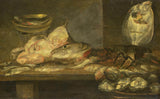 亞歷山大-阿德里安森-1660-靜物與魚藝術印刷品美術複製品牆藝術 id-a6saebkhh
