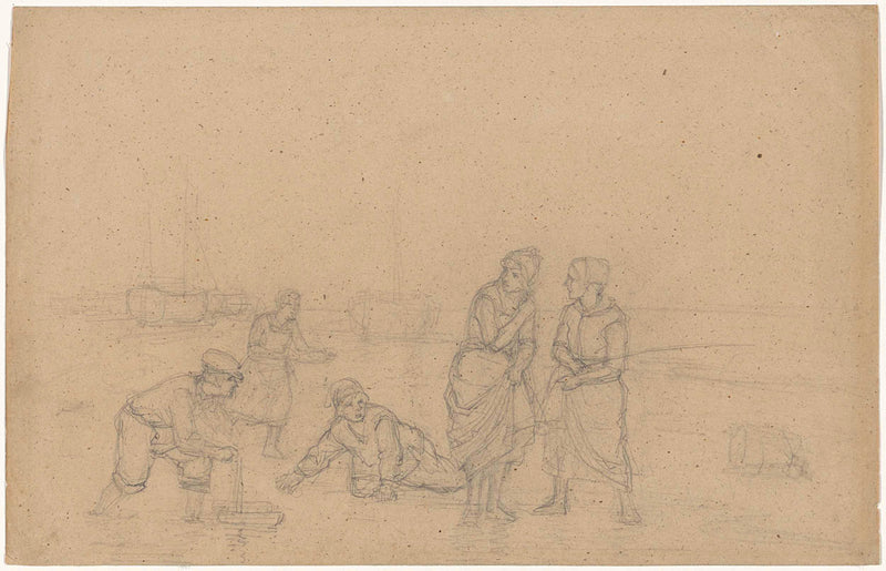 jozef-israels-1834-beach-wading-women-and-children-playing-art-print-fine-art-reproduction-wall-art-id-a6so9dxy7