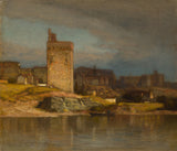 samuel-Colman-1875-old-tower-at-Avignon-art-print-fine-art-gjengivelse-vegg-art-id-a6sqdm2ea