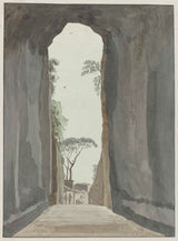 루이-두크로스-1778-나폴리 출구-또는-그로타-디-아트-인쇄-미술-복제-벽-예술-id-a6tbnoiht의 조심
