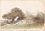 johannes-bosboom-1827-farm-waalsdorp-art-print-fine-art-reprodução-wall-art-id-a6tqyxqt6