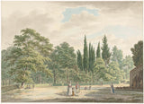 daniel-dupre-1791-wandelaars-op-een-terras-van-de-villa-conti-in-frascati-kunstprint-kunst-reproductie-muurkunst-id-a6u0or1ly