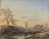 johan-Stroe-vinter-landskapet-fra-Frederiksdal-med-skatere-art-print-fine-art-gjengivelse-vegg-art-id-a6u7ply1l