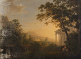 joseph-rebell-1808-ideale-landskap-met-tempelgeboue-kunsdruk-fynkuns-reproduksie-muurkuns-id-a6u89uuee