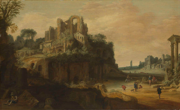 pieter-anthonisz-groenewegen-1630-roman-landscape-with-the-palatine-to-the-left-and-part-art-print-fine-art-reproduction-wall-art-id-a6ubhti2s