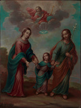 尼古拉斯·恩里克斯-1773-來自埃及的神聖家族的歸來-藝術印刷品美術複製品牆藝術 ID-a6v128gnn