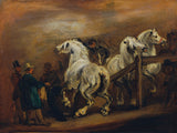 piotr-von-michalowski-paardenmarkt-kunstprint-fine-art-reproductie-muurkunst-id-a6v3ua3ua