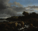 jacob-van-ruisdael-1675-пейзаж-з-каскадом-арт-друк-образотворче мистецтво-відтворення-стіна-арт-id-a6w4dwg7b