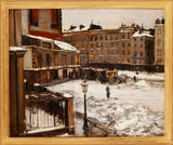 埃米爾·馬松-1870-將皮加勒置於雪中藝術印刷品美術複製品牆壁藝術