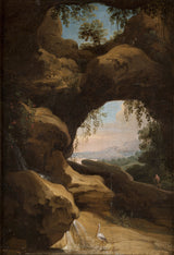 jan-asselijn-1635-paisagem-com-vista-através-da-caverna-impressão-arte-impressão-reprodução-de-belas-artes-arte-de-parede-id-a6wnj7m8m