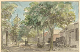 jurriaan-andriessen-1800-landsby-gade-i-lage-vuursche-art-print-fine-art-reproduction-wall-art-id-a6xj6bmin