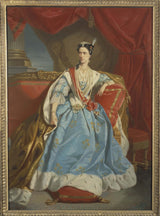 埃德蒙·艾梅·弗洛朗坦·杰弗罗伊-1855-雷切尔-埃莉莎-菲利克斯的肖像，从 1821 年到 1858 年，被称为法国喜剧演员的助理凯瑟琳一世的卡萨琳抄写员艺术印刷美术复制品墙壁艺术
