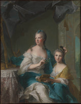 jean-marc-nattier-1749-madame-marsollier-en-haar-dogter-kunsdruk-fynkuns-reproduksie-muurkuns-id-a6xw182n2