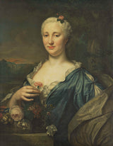 馬修斯-維海登-1750-艾格尼絲-瑪格麗特-阿爾比努斯-科恩拉德的妻子-藝術印刷品-美術複製品-牆藝術-id-a6y8ror3j