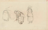 jozef-israels-1834-שלושה-מחקרים-של-אישה-עובדת-אמנות-הדפס-אמנות-רפרודוקציה-קיר-אמנות-id-a6z2l62iq