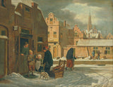 德克揚范德蘭-1790-冬季城市景觀藝術印刷精美藝術複製品牆藝術 id-a70m3lgdk