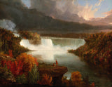 thomas-cole-1830-odległy widok-na-wodospad-niagara-druk-sztuka-reprodukcja-dzieł sztuki-sztuka-ścienna-id-a7191doub