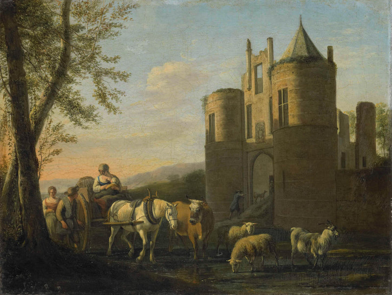 gerrit-adriaensz-berckheyde-1670-the-main-gate-to-egmond-castle-art-print-fine-art-reproduction-wall-art-id-a71q8yjxl