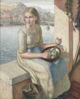 哈利·莫利-1926-渔夫的女儿艺术印刷美术复制品墙艺术 id-a720h6bo1
