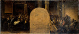 jean-baptiste-noro-1889-eskiis-Pariisi-linnahalli-prefekti-kantselei-linnahalli-invasiooni-by-the- belleville'i-kunsti-print-kujutava kunsti-reproduktsioon-seinakunsti pataljonid