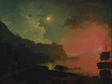 约瑟夫·赖特·德比-1788-维苏威火山-来自波西利波-艺术印刷品-精美艺术-复制品-墙艺术-id-a733xgzud