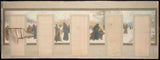 헨리-라초-1893-바뇰레 시장을 위한 스케치-겨울-풍경-예술-인쇄-미술-복제-벽-예술