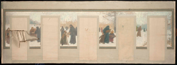 henri-rachou-1893-sketch-for-mayor-of-bagnolet-winter-landscape-art-print-fine-art-reproduction-wall-art
