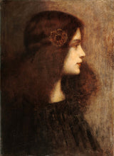 Charles-Frederic-Lauth-1890-Porträt-von-Lauth-Aurore-Sand-Kunstdruck-Fine-Art-Reproduktion-Wandkunst
