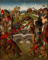 未知 1495 年皇帝希拉克略殺死波斯國王藝術印刷精美藝術複製品牆藝術 id-a73iyugnn
