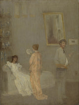 Јамес-Мцнеилл-Вхистлер-1866-Уметник-у-његовом-студију-уметност-принт-ликовна-репродукција-зид-уметност-ид-а74пбцофр