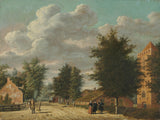 jordanus-hoorn-1778-vista-del-villaggio-di-eemnes-stampa-d'arte-riproduzione-d'arte-wall-art-id-a75avxf20