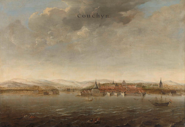 unknown-1662-view-of-cochin-on-the-malabar-coast-of-india-art-print-fine-art-reproduction-wall-art-id-a78863we4