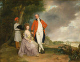亚瑟·威廉·德维斯1786年，本·威廉·蒙森和他的妻子安·德邦尼耶尔的艺术印刷精美的艺术复制墙艺术ID A78C0QPZJ