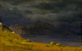 托馬斯·費恩利-1833-卡布里島-從索倫托觀看藝術印刷品美術複製品牆藝術 ID-a78qafi2x