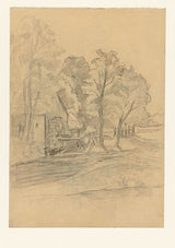 jozef-israels-1834-krajina-s-vodnym mlynom-umelecká-tlač-výtvarná-umelecká-reprodukcia-nástenného-art-id-a78u4cx95