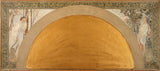 henri-martin-1892-eskiis-sisend-elamiseks-linnahallist lõuna pool - kurbuse-mõtiskluse-kunst-print-kaunite kunstide-reproduktsioon-seinakunst