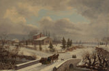 托馬斯-樺木-1842-賓州冬季場景藝術印刷美術複製品牆藝術 id-a79ioyb57