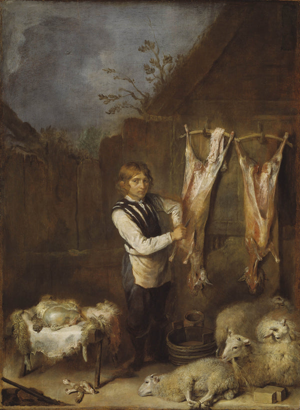 manner-of-david-teniers-the-younger-sheep-butcher-art-print-fine-art-reproduction-wall-art-id-a79qm01jz