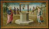 perugino-1505-基督和撒瑪利亞女人藝術印刷品美術複製品牆藝術 id-a7a93xae4