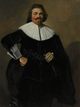 frans-hals-1634肖像，teeleman，roosterman，艺术，印刷，精细，艺术，复制品，墙，艺术，id，a7aeg06