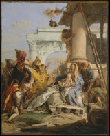 喬瓦尼·巴蒂斯塔·蒂埃波羅-1750-東方賢士的崇拜藝術印刷品美術複製品牆藝術 id-a7ahq1x8y