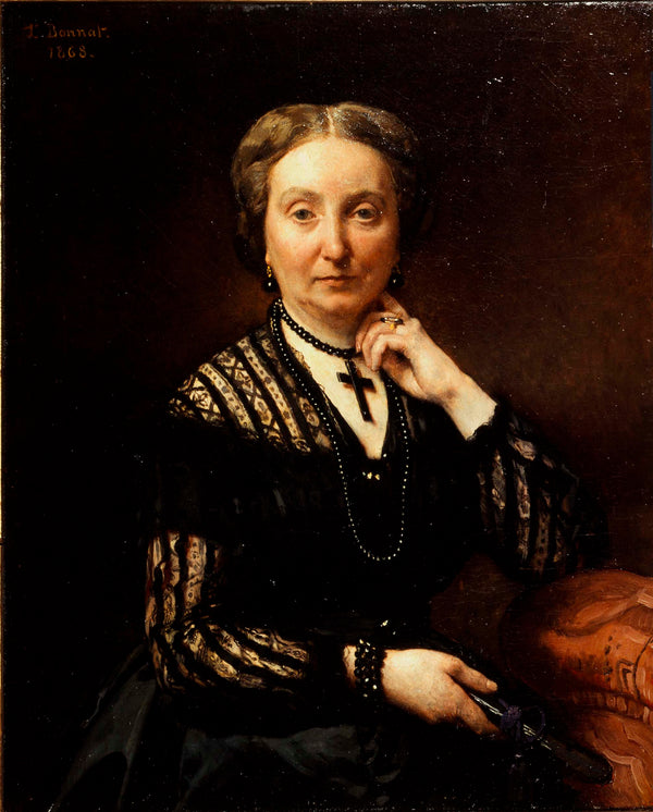 leon-bonnat-1868-portrait-of-woman-art-print-fine-art-reproduction-wall-art