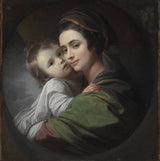 Бенджамін-захід-1770-Елізабет-Шевелл-Захід-і-її-син-Рафаель-арт-друк-образотворче-відтворення-стіна-арт-id-a7ba8gkwx