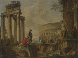 giovanni-paolo-panini-1730-koloseum-wśród-rzymskich ruin-sztuka-druk-reprodukcja-dzieł sztuki-sztuka-ścienna-id-a7c6hsovt
