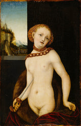 卢卡斯·克拉纳赫·长老1530 lucretia-art-print-fine-art-reproduction-wall-art-id-a7dps94xz