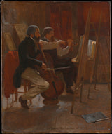 winslow-homer-1867-the-studio-art-print-riproduzione-d'arte-wall-art-id-a7f9tp7qd