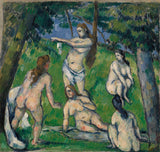 paul-Cezanne-fem-bathers-fem-badegjester-art-print-fine-art-gjengivelse-vegg-art-id-a7ffvigf1
