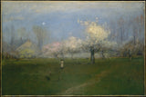 乔治-内尼斯1891年春天-鲜花-蒙特克莱尔市